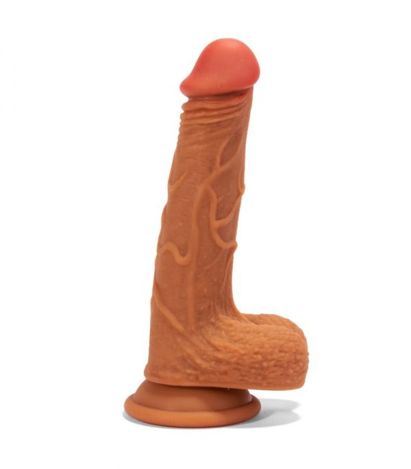 X-MEN 8.3 inch Double Layer Silicone Dildo Brown #3 | ViPstore.hu - Erotika webáruház