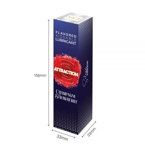 LUBRICANT ATTRACTION CHAMPAGNE STRAWBERRY 50 ML #6 | ViPstore.hu - Erotika webáruház