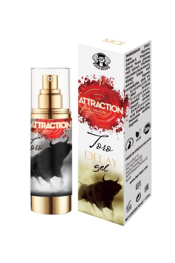 RETARDING GEL ATTRACTION TORO 30 ML #3 | ViPstore.hu - Erotika webáruház