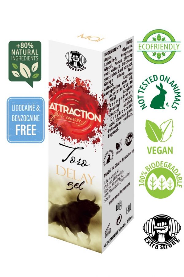 RETARDING GEL ATTRACTION TORO 30 ML ViPstore.hu - Erotika Webáruház - Szexshop 4