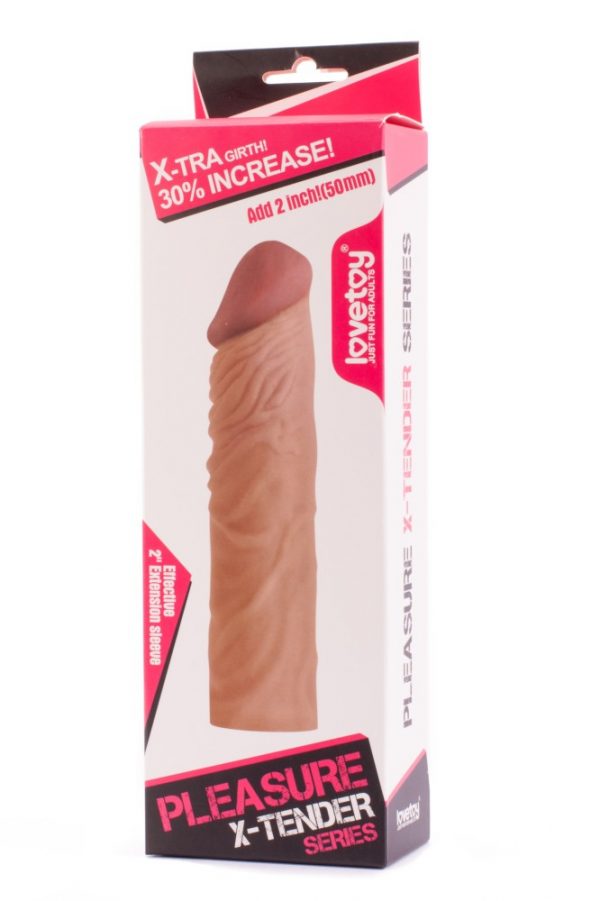 Pleasure X-Tender Penis Sleeve Brown 3 ViPstore.hu - Erotika Webáruház - Szexshop 2