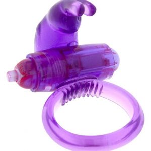 Rabbit Silicone Vibrating Cockring Purple #1 | ViPstore.hu - Erotika webáruház