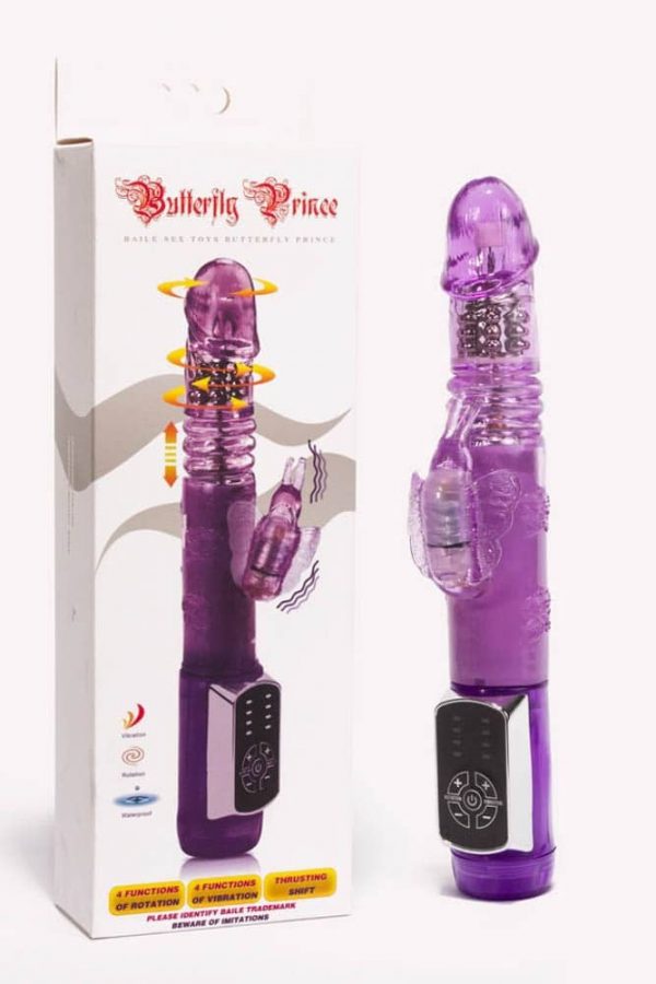 Butterfly Prince Rabbit Vibrator Purple #1 | ViPstore.hu - Erotika webáruház
