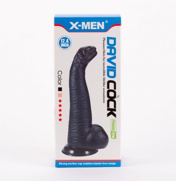 X-MEN David's 12.4" Cock Black I ViPstore.hu - Erotika Webáruház - Szexshop
