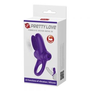 Pretty Love Vibrant Penis Ring 2 Purple #1 | ViPstore.hu - Erotika webáruház