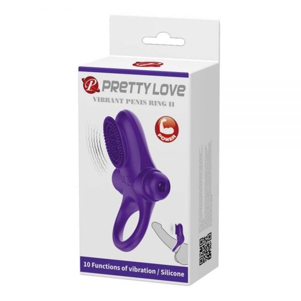 Pretty Love Vibrant Penis Ring 2 Purple #1 | ViPstore.hu - Erotika webáruház