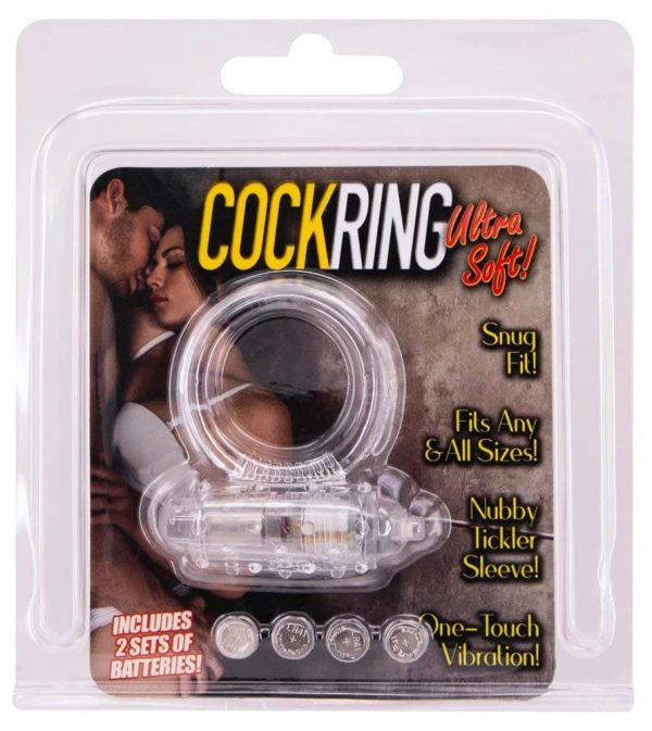 Cockring Silicone Vibrating Clear #1 | ViPstore.hu - Erotika webáruház