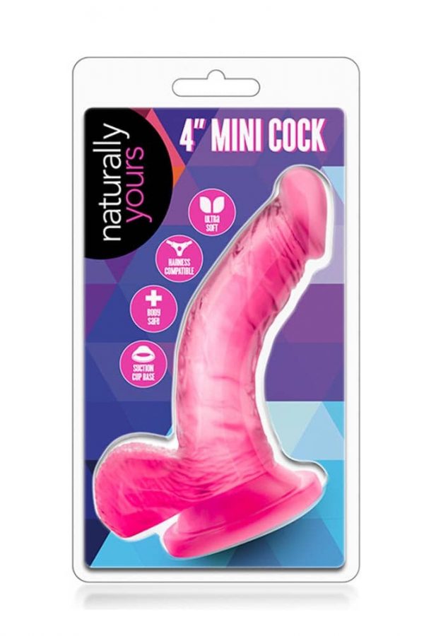 Naturally Yours 4 inch Mini Cock Pink #1 | ViPstore.hu - Erotika webáruház