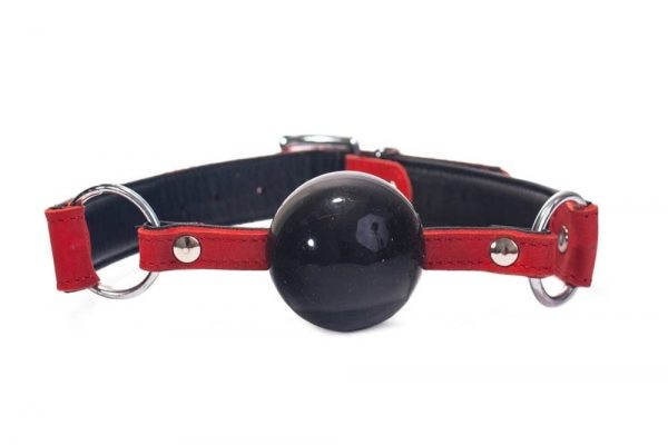 Silicone Ball Gag Black/Red ViPstore.hu - Erotika Webáruház - Szexshop