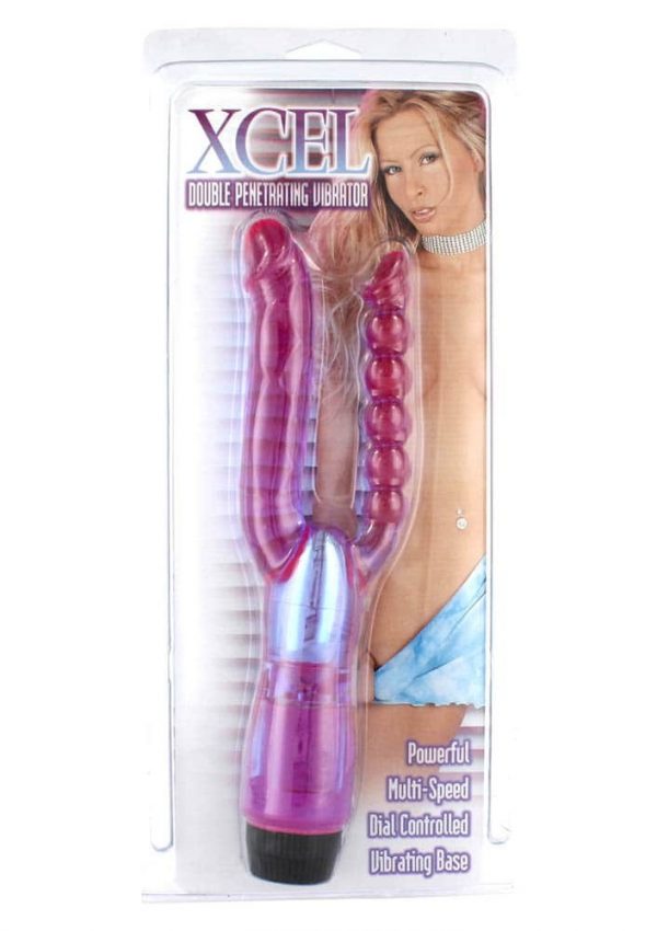 Xcel Double Penetrating Vibrator Purple #2 | ViPstore.hu - Erotika webáruház