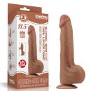 11.5'' King Sized Sliding Skin Dual Layer Dong Brown | ViPstore.hu - Erotika webáruház #1 - EAN 6970260906623 | SKU LVTOY00684