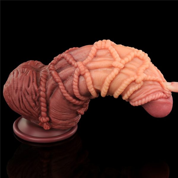 9.5'' Dual layered Platinum Silicone Cock with Rope #2 | ViPstore.hu - Erotika webáruház