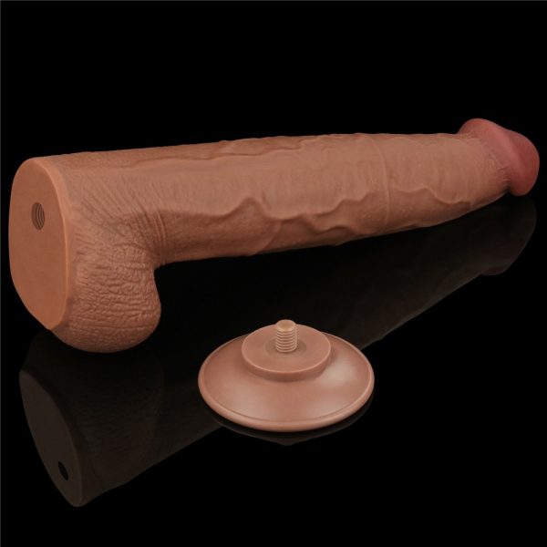 13.5'' King Sized Sliding Skin Dual Layer Dong Brown ViPstore.hu - Erotika Webáruház - Szexshop 6