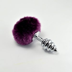 Spiral Pompon Metal Plug Purple ViPstore.hu - Erotika Webáruház - Szexshop