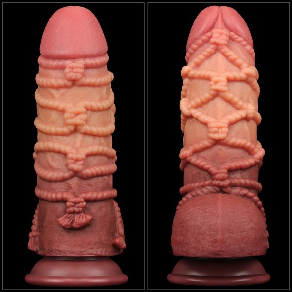 9.5'' Dual layered Platinum Silicone Cock with Rope #3 | ViPstore.hu - Erotika webáruház