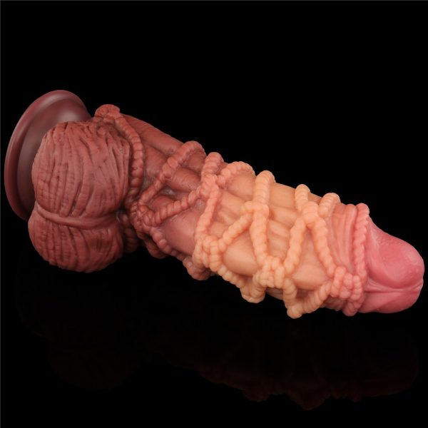 9.5'' Dual layered Platinum Silicone Cock with Rope #9 | ViPstore.hu - Erotika webáruház