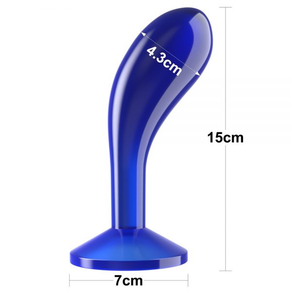 Flawless Clear Prostate Plug 6.0'' Blue #7 | ViPstore.hu - Erotika webáruház