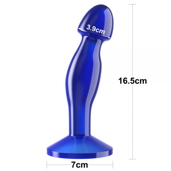 Flawless Clear Prostate Plug 6.5'' Blue #7 | ViPstore.hu - Erotika webáruház