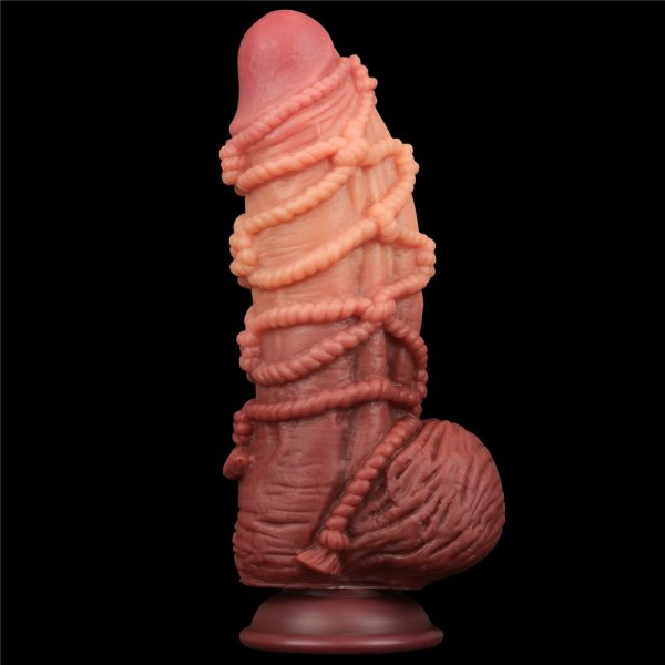 9.5'' Dual layered Platinum Silicone Cock with Rope #5 | ViPstore.hu - Erotika webáruház