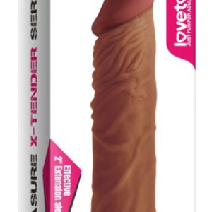 Pleasure X-Tender Penis Sleeve Brown 3 #1 | ViPstore.hu - Erotika webáruház