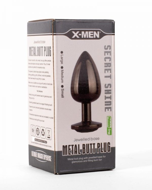 X-MEN Secret Shine Metal Butt Plug Gun Colour M #2 | ViPstore.hu - Erotika webáruház