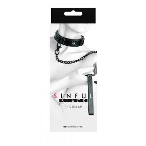 Sinful - 1'' Collar - Black #1 | ViPstore.hu - Erotika webáruház