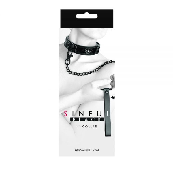 Sinful – 1'' Collar – Black ViPstore.hu - Erotika Webáruház - Szexshop