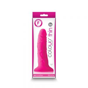 Colours - Pleasures - Thin 5" Dildo - Pink #1 | ViPstore.hu - Erotika webáruház