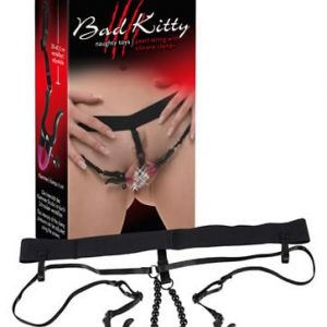 Bad Kitty String With Clamps ViPstore.hu - Erotika Webáruház - Szexshop