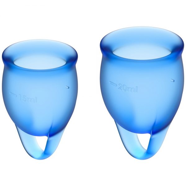 Feel confident Menstrual Cup (dark blue) #2 | ViPstore.hu - Erotika webáruház