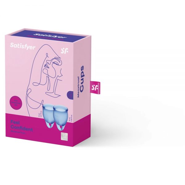 Feel confident Menstrual Cup (dark blue) #1 | ViPstore.hu - Erotika webáruház