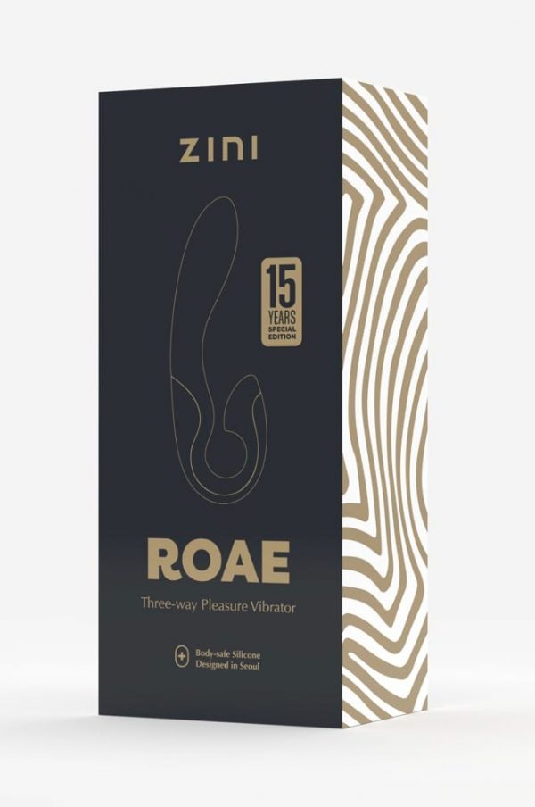 Zini Roae SE Three-way Pleasure Vibrator Black Gold #2 | ViPstore.hu - Erotika webáruház