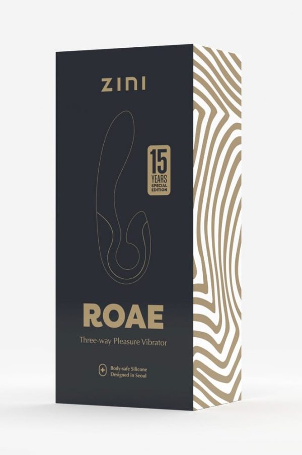 Zini Roae SE Three-way Pleasure Vibrator Black Gold ViPstore.hu - Erotika Webáruház - Szexshop 2