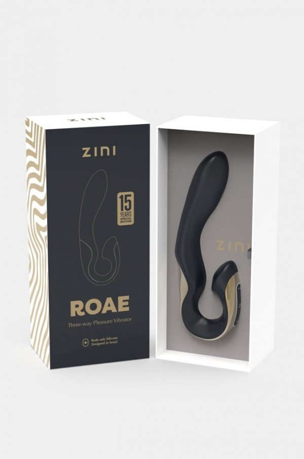 Zini Roae SE Three-way Pleasure Vibrator Black Gold #3 | ViPstore.hu - Erotika webáruház