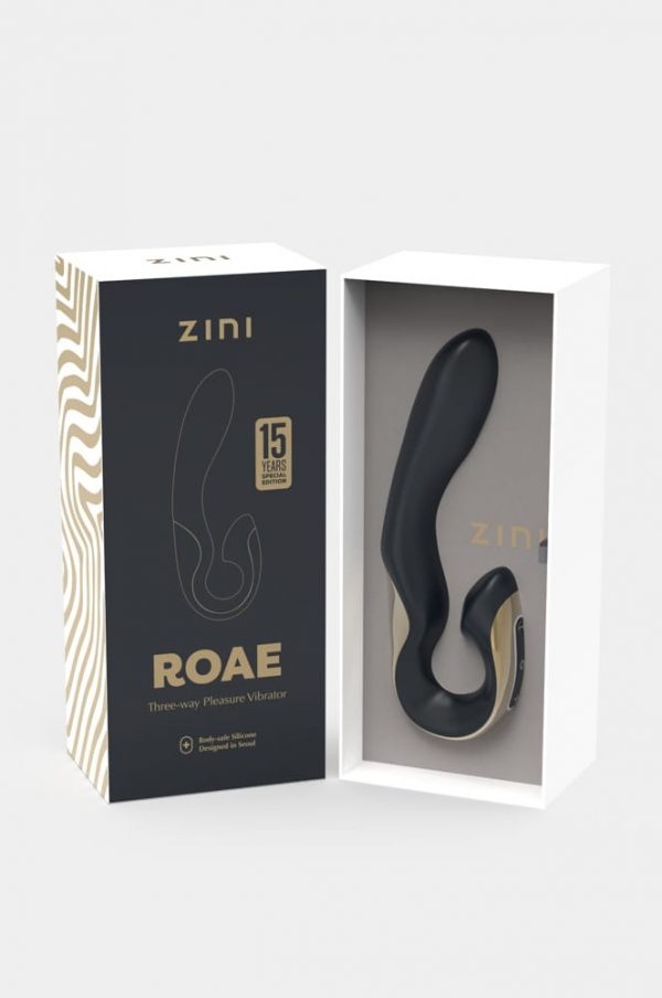 Zini Roae SE Three-way Pleasure Vibrator Black Gold ViPstore.hu - Erotika Webáruház - Szexshop 3
