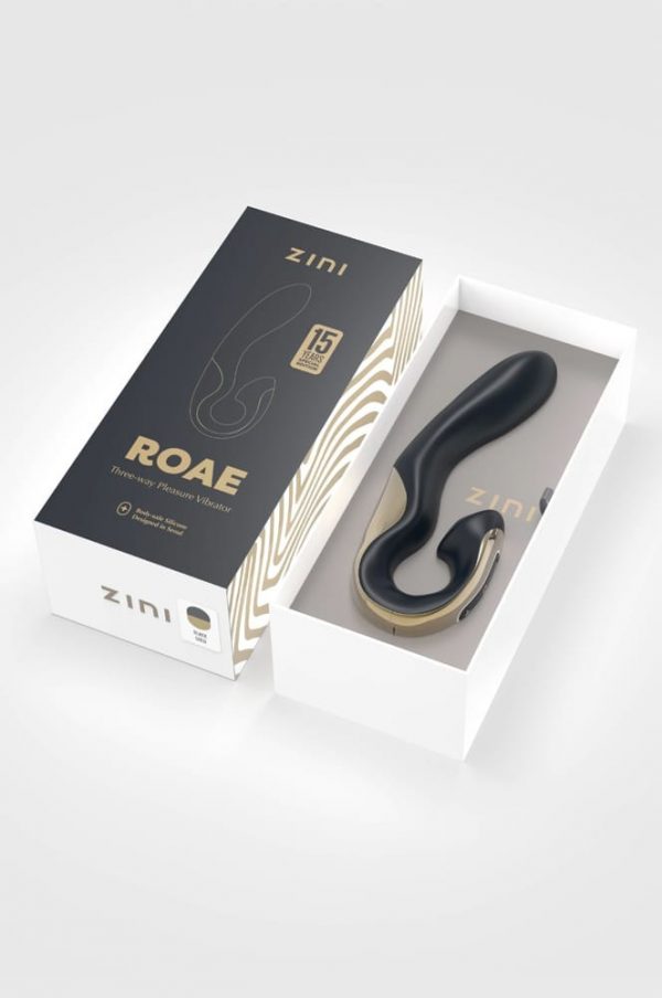 Zini Roae SE Three-way Pleasure Vibrator Black Gold #4 | ViPstore.hu - Erotika webáruház