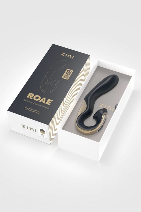 Zini Roae SE Three-way Pleasure Vibrator Black Gold ViPstore.hu - Erotika Webáruház - Szexshop 4