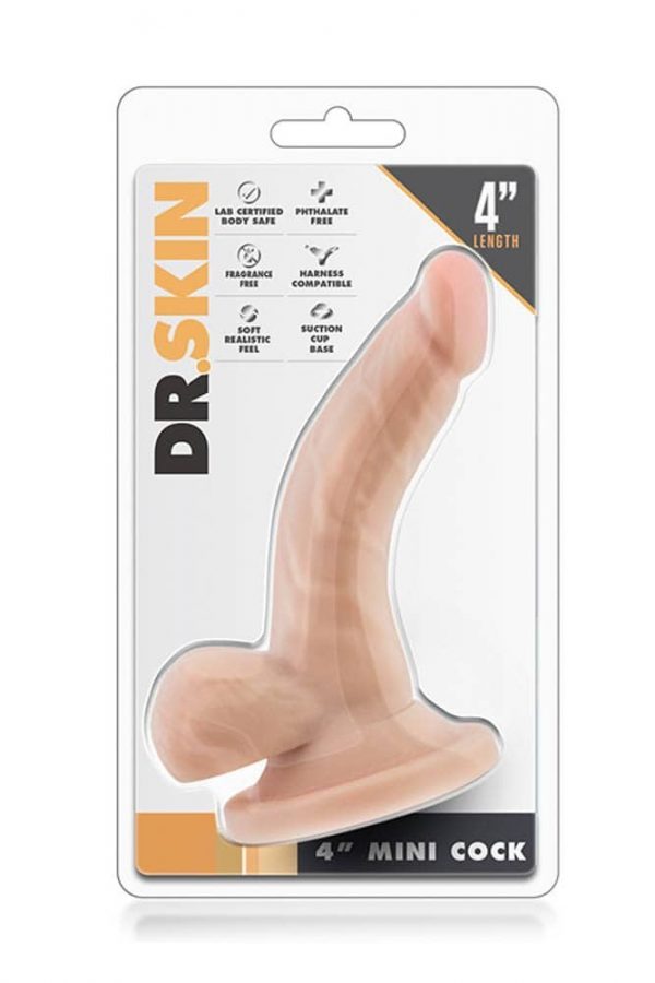 Dr. Skin 4 inch Mini Cock Beige #1 | ViPstore.hu - Erotika webáruház