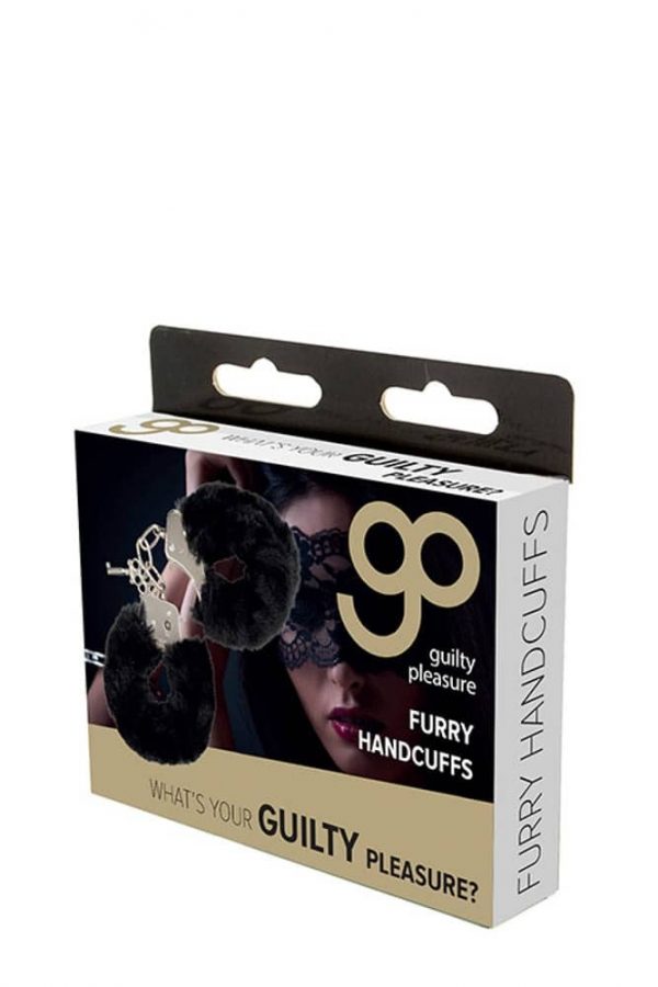 GP Furry Handcuffs Black #1 | ViPstore.hu - Erotika webáruház