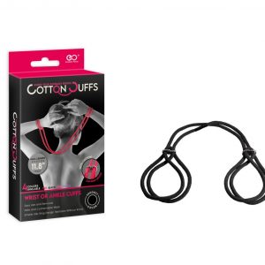 COTTON CUFFS BLACK ViPstore.hu - Erotika Webáruház - Szexshop