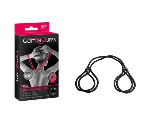 COTTON CUFFS BLACK ViPstore.hu - Erotika Webáruház - Szexshop
