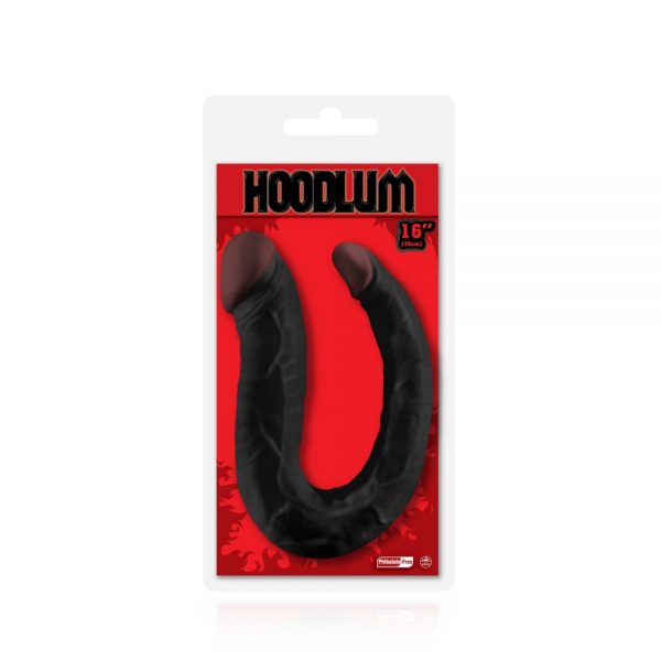 HOODLUM 16" U-SHAPED DONG BLACK ViPstore.hu - Erotika Webáruház - Szexshop