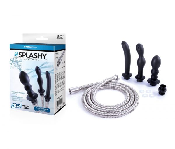 HYDRO SERIES-SPLASHY - 3 BUTT PLUG WITH HOSE KIT #1 | ViPstore.hu - Erotika webáruház