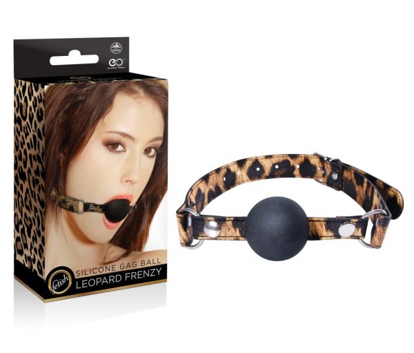 LEOPARD FRENZY SILICONE GAG BALL #1 | ViPstore.hu - Erotika webáruház