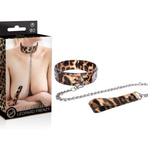LEOPARD FRENZY COLLAR WITH LEASH ViPstore.hu - Erotika Webáruház - Szexshop