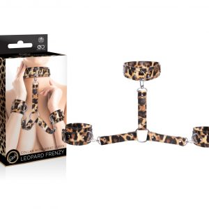 LEOPARD FRENZY COLLAR WITH HAND CUFFS ViPstore.hu - Erotika Webáruház - Szexshop