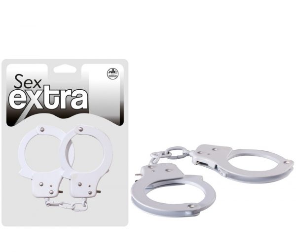 SEX EXTRA – METAL CUFFS WHITE ViPstore.hu - Erotika Webáruház - Szexshop