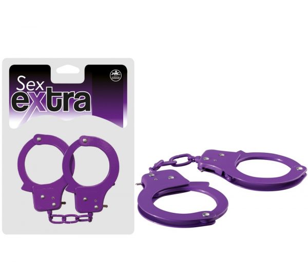 SEX EXTRA - METAL CUFFS PURPLE #1 | ViPstore.hu - Erotika webáruház