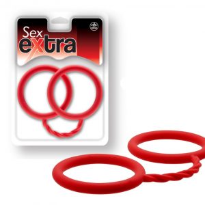 SEX EXTRA – SILICONE CUFFS RED ViPstore.hu - Erotika Webáruház - Szexshop