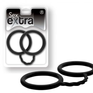 SEX EXTRA – SILICONE CUFFS BLACK ViPstore.hu - Erotika Webáruház - Szexshop
